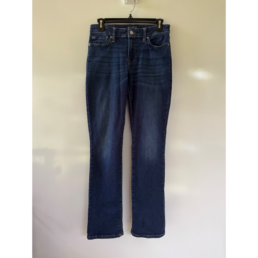 Lucky Brand Sweet Straight Mid Rise Jeans Dark Wash Blue Denim Size 8/29 R